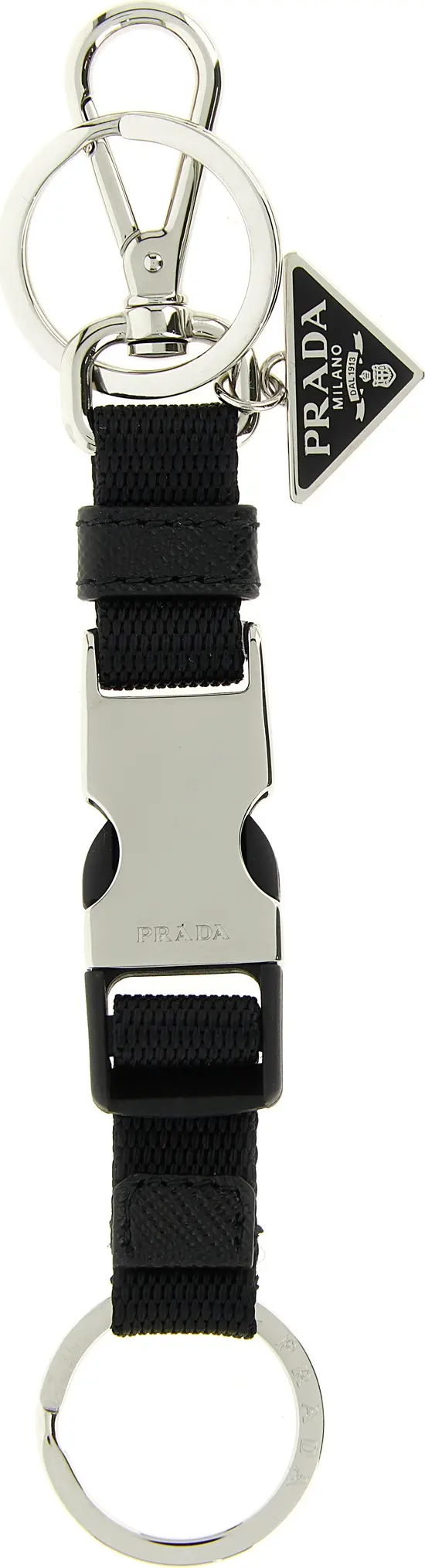 Black Stainless Steel Keychain