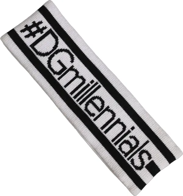 White Wool Knit #DGmillennials Head Band One Size Hat