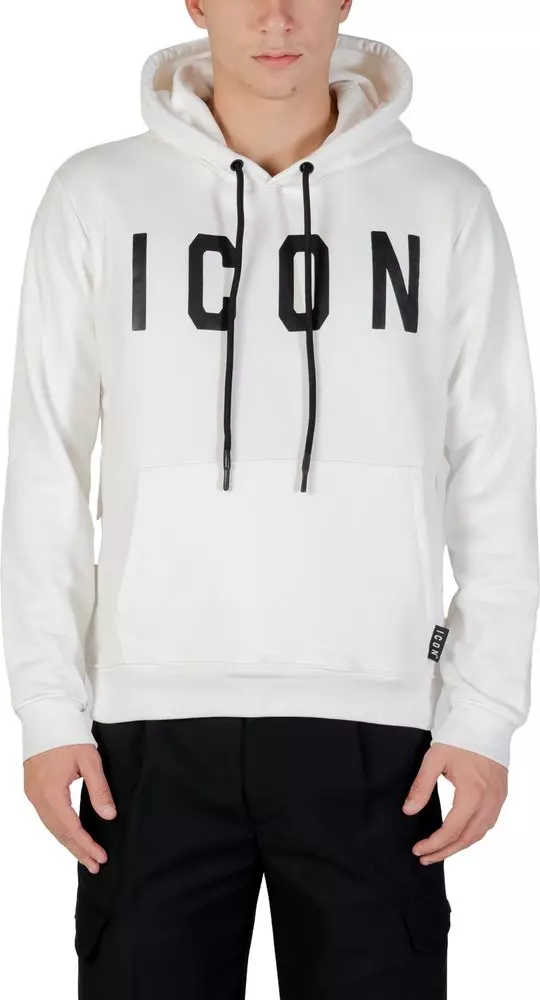 Black And White Cotton Hoodie
