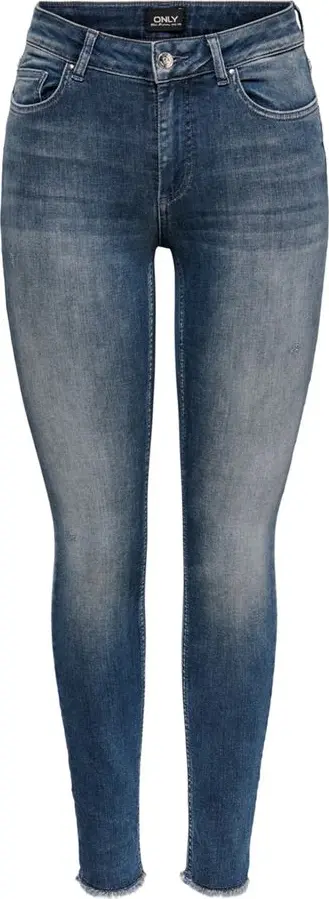 Blue Cotton Skinny Jeans