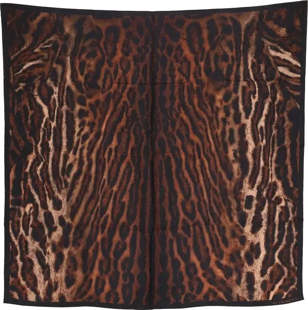 Brown Silk Foulard