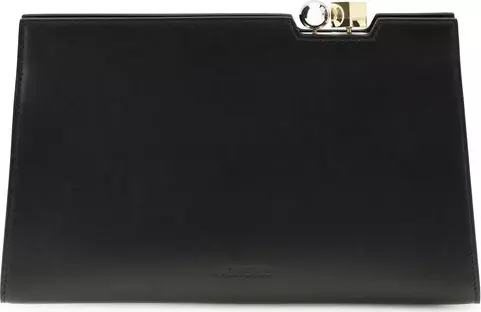 Black Calf Leather Bos Taurus Shoulder Bag