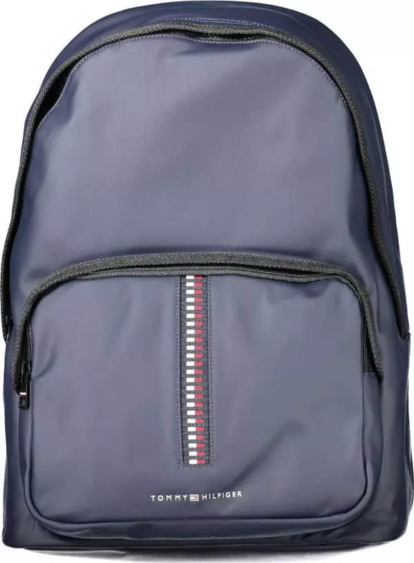 Blue Polyurethane Men's Backpack