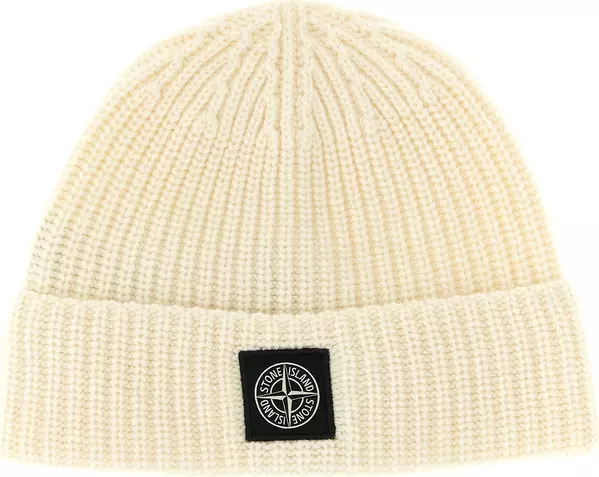 White Virgin Wool Beanie