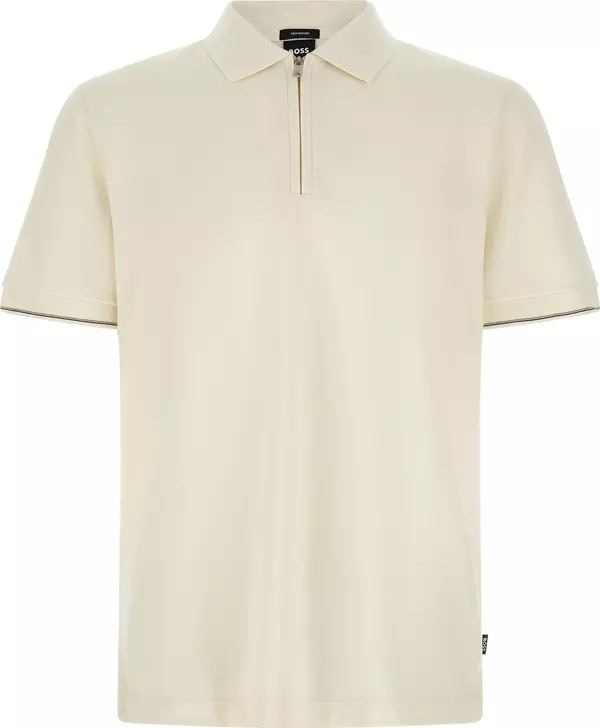 Beige Cotton Polo Shirt