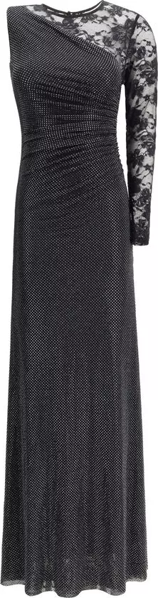 Lace and rhinestone long Dress