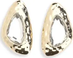 Gold Brass Earrings
