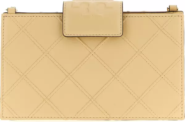 Beige Lamb Leather Cardholder