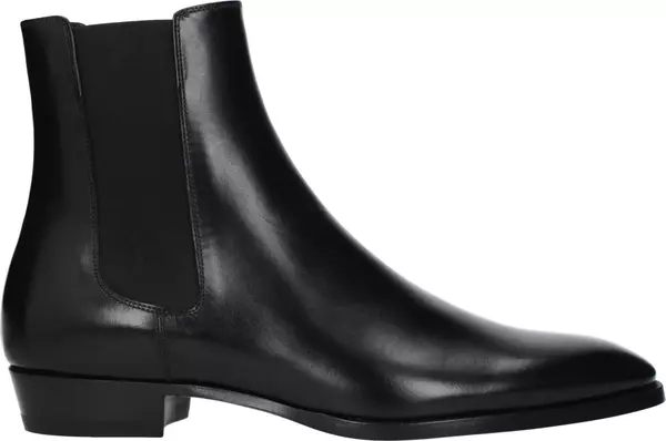 Black Leather Ankle Boots