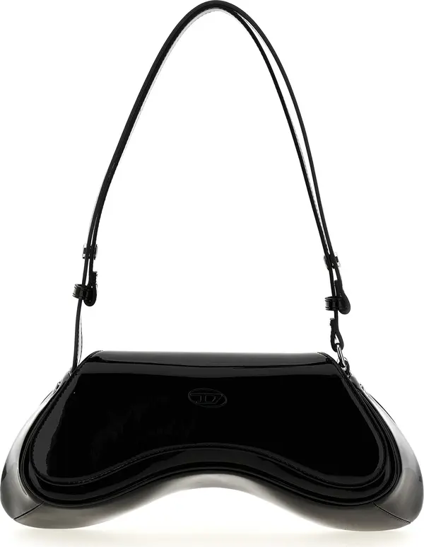 Black Polyethylene Shoulder Bag