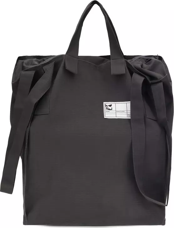 Gray Polyester Shoulder Bag