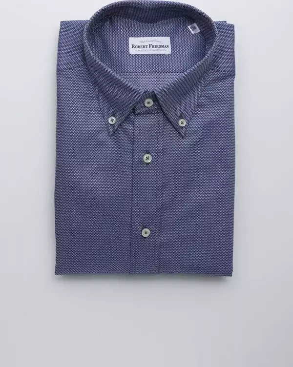 Blue Cotton Men's Shirt
