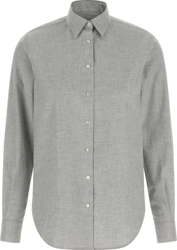 Gray Cotton Blouse
