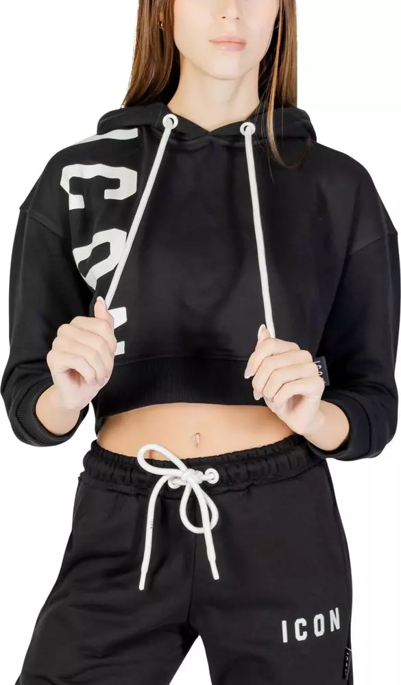 Black Cotton Hoodie