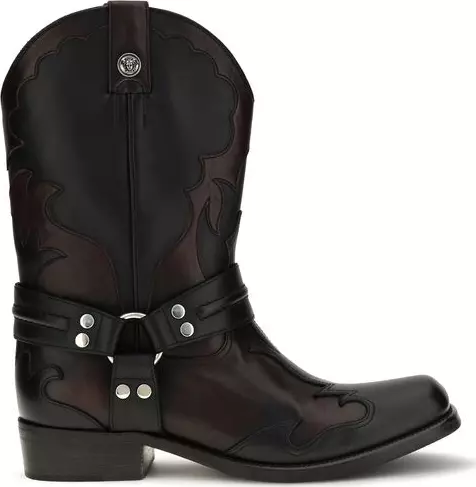 Black Calf Leather Bos Taurus Boots