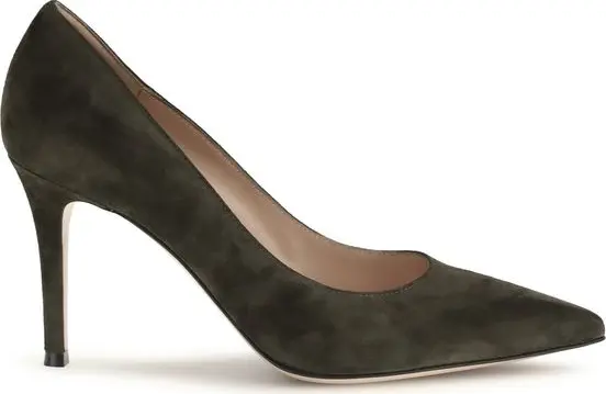 Bicolor Calf Leather Bos Taurus High Heel Pumps