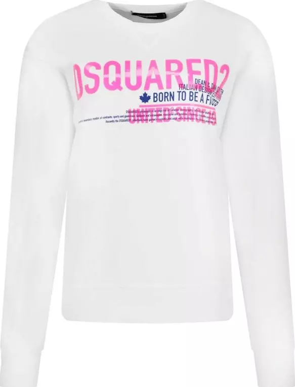 White Cotton Sweatshirt