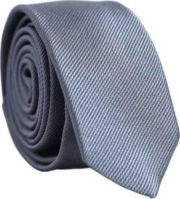 Men Light Blue Textured Silk Adjustable Tied Necktie Tie