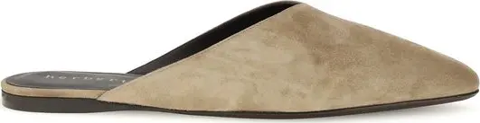 Beige Calf Leather Bos Taurus Mules