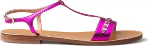 Purple Leather Sandal