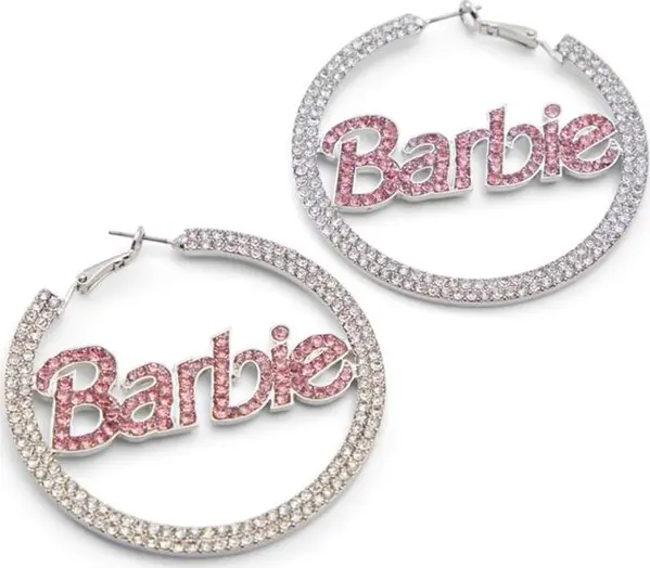 Silver Elastane Earrings