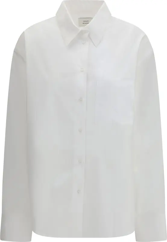 White Cotton Dress Shirt