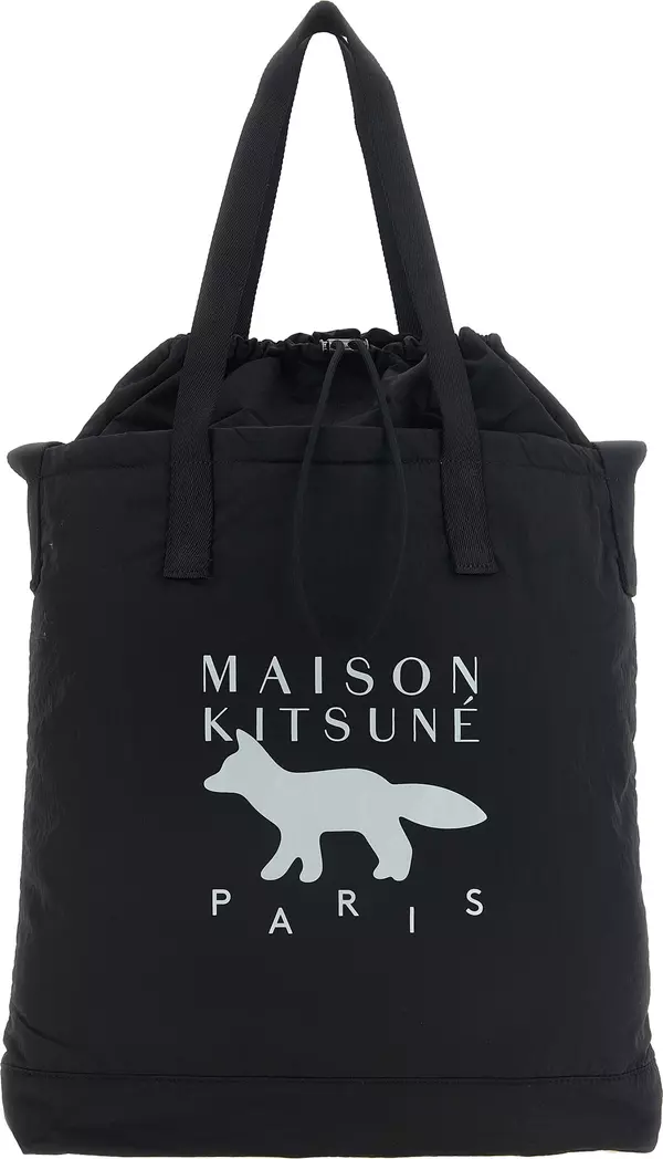 Black Nylon Tote Bag