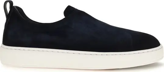 Blue Calf Leather Bos Taurus Sneakers