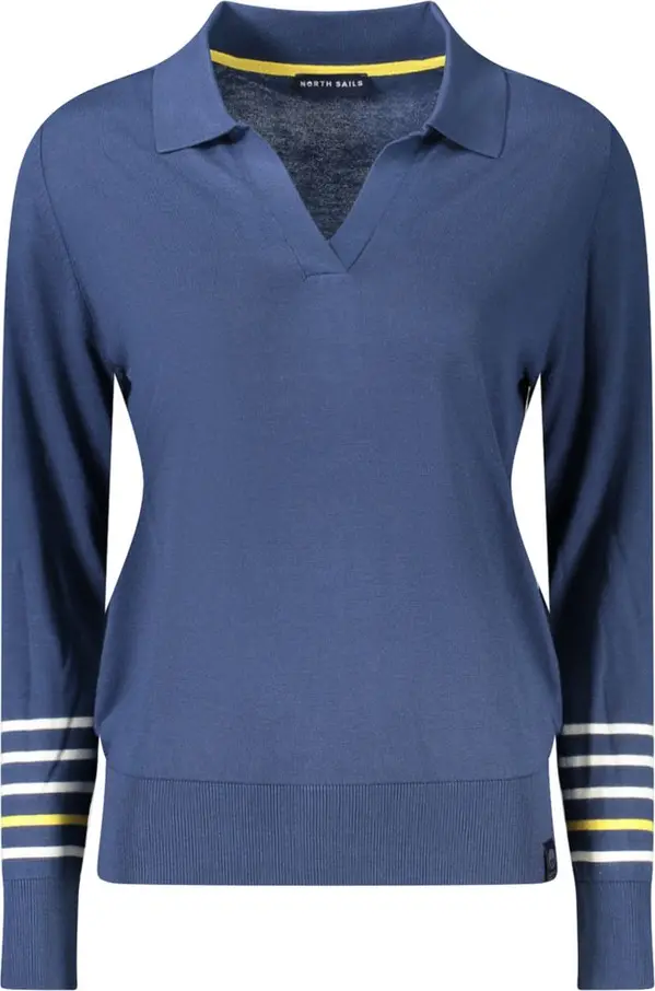 Blue Viscose Women Sweater