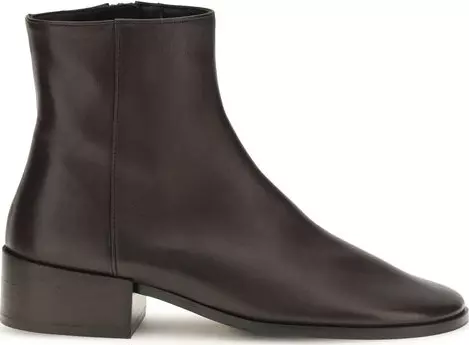 Brown Calf Leather Bos Taurus Ankle Boots