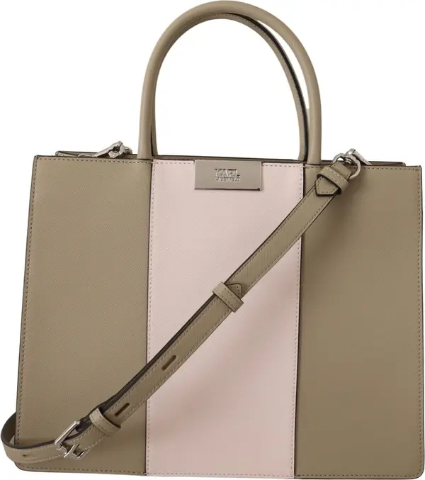 Sage Green Polyurethane Tote Shoulder Bag