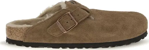 Brown Suede Leather Mules