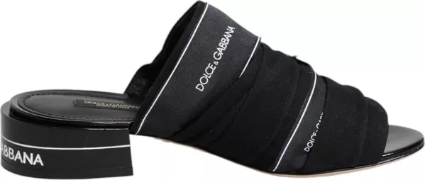 Black Slides Slip On Sandals Shoes