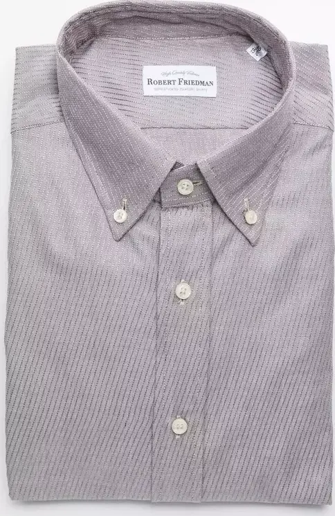 Beige Cotton Men Shirt