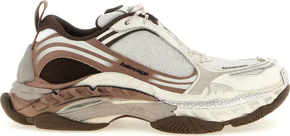 White Polyethylene Athletic Sneakers