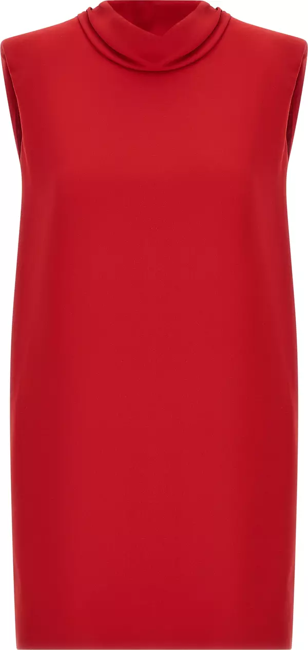 Multicolor Silk Short Dress