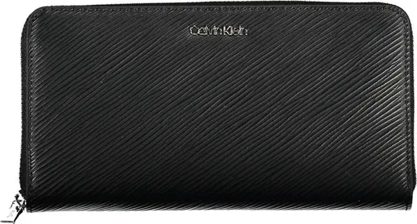 Black Polyurethane Women Wallet