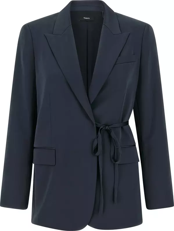 Blue Polyester Blazer