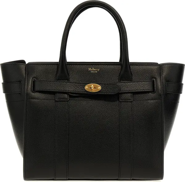 Black Calfskin Tote Bag