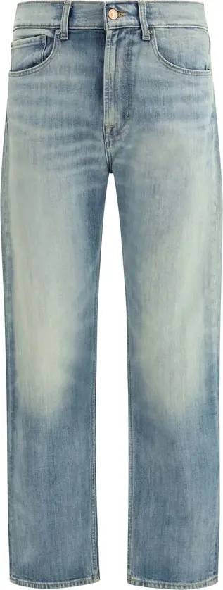 Blue Cotton Relaxed Fit Jeans
