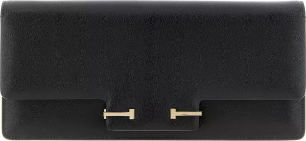 Black Goatskin Shoulder Bag