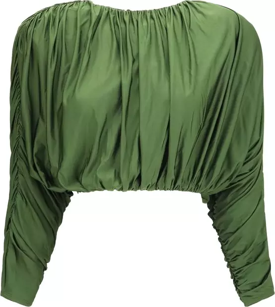 Bicolor Viscose Long Sleeve T-Shirt