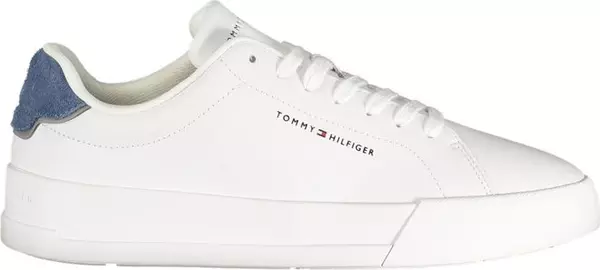 White Polyurethane Men's Sneaker