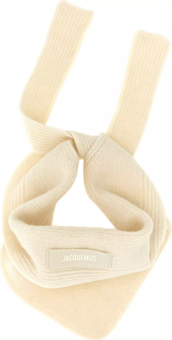White Wool Scarf