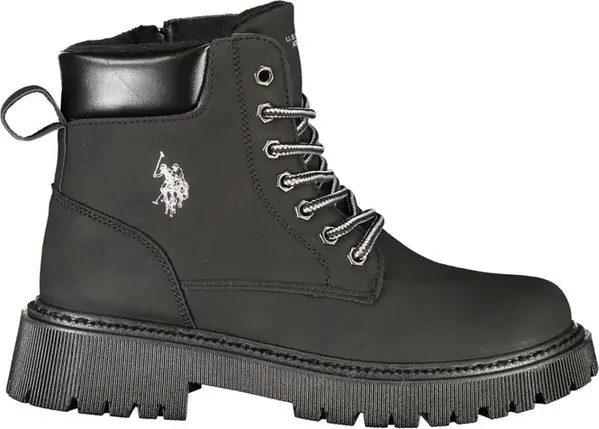 Black Polyurethane Women's Boot