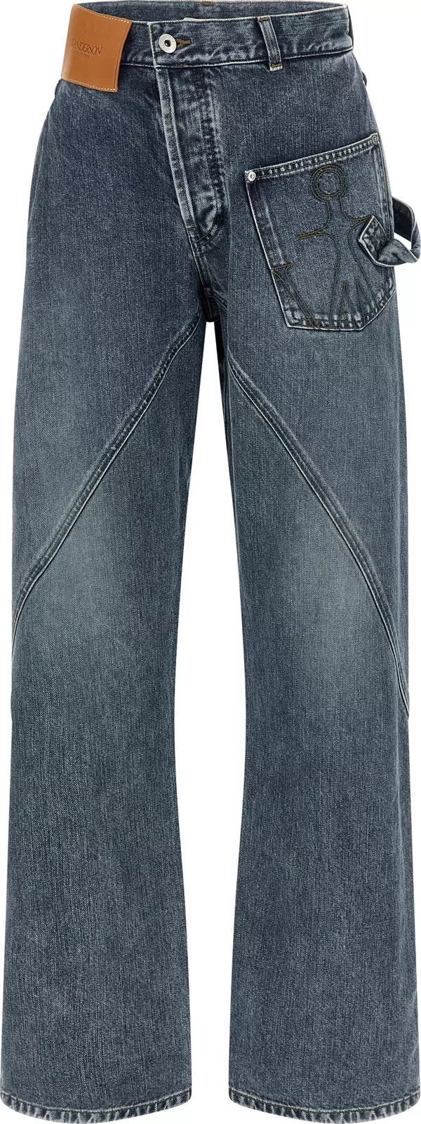 Blue Cotton Jeans Denim