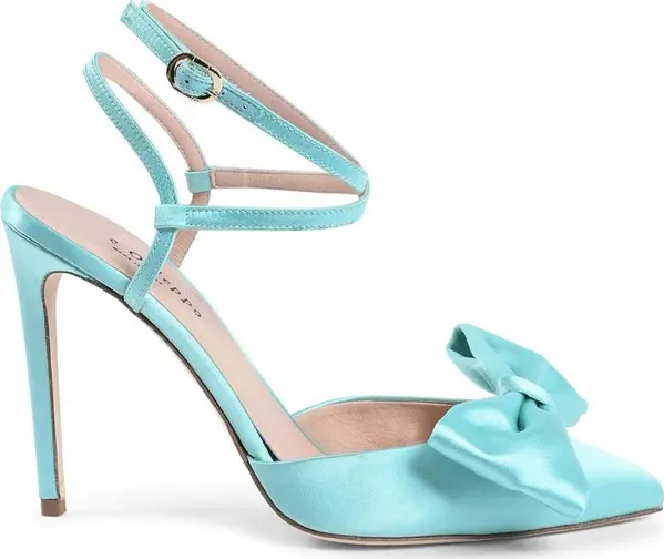 Pink Satin Pumps