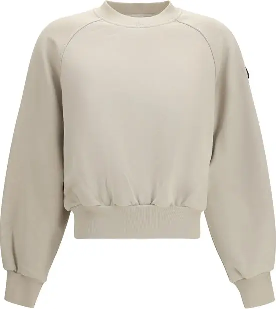Beige Cotton Sweatshirt