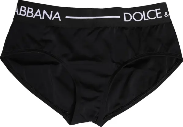 Black Nylon Stretch Coulotte Panty Underwear