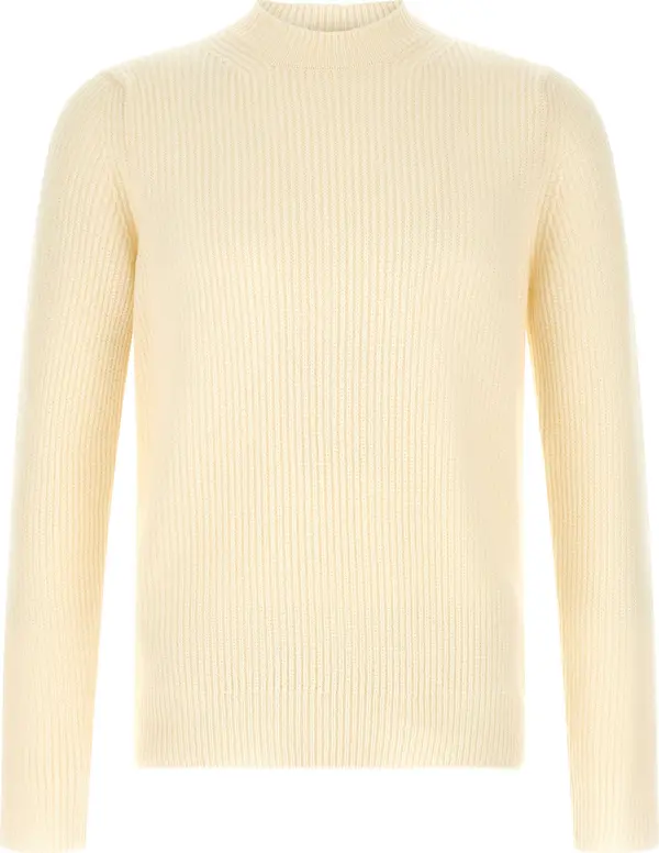 White Virgin Wool Cardigan